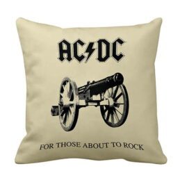 ACDC Acca Dacca For Those About to Rock Logo Cushion Pillow
