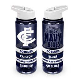 Carlton Blues AFL Tritan Drink Water Bottle with Wrist Bands