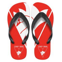 Sydney Swans AFL Aussie Rules Footy Thongs Plugger Flip Flops