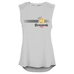 Bundaberg Rum Bundy Bear LADIES Stripe Print Tank Top Shirt