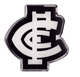 Carlton Blues AFL Lensed Chrome Decal Badge - Cars, Bikes, Laptops, Most Things