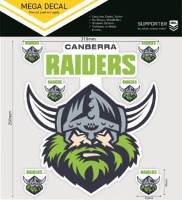 Canberra Raiders NRL MEGA Car Window Bonnet Decal Sticker