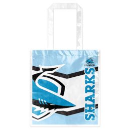 Cronulla Sharks NRL Laminated Carry Shopping Grocery Bag