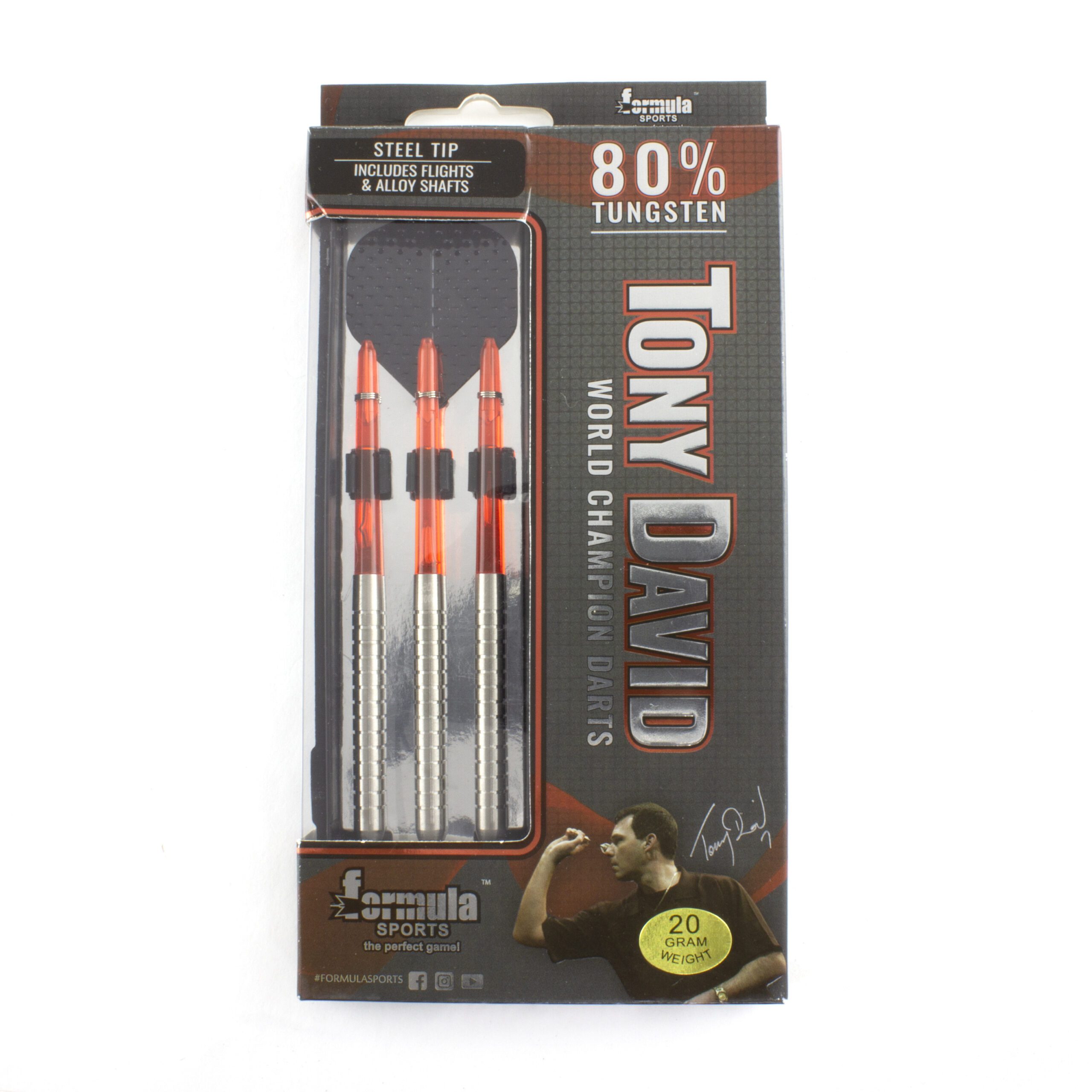 Formula Sports World Champion Tony David Tungsten 80% Dartboard Darts 3 Formula Sports World Champion Tony David Tungsten 80% Dartboard Darts - Image 3