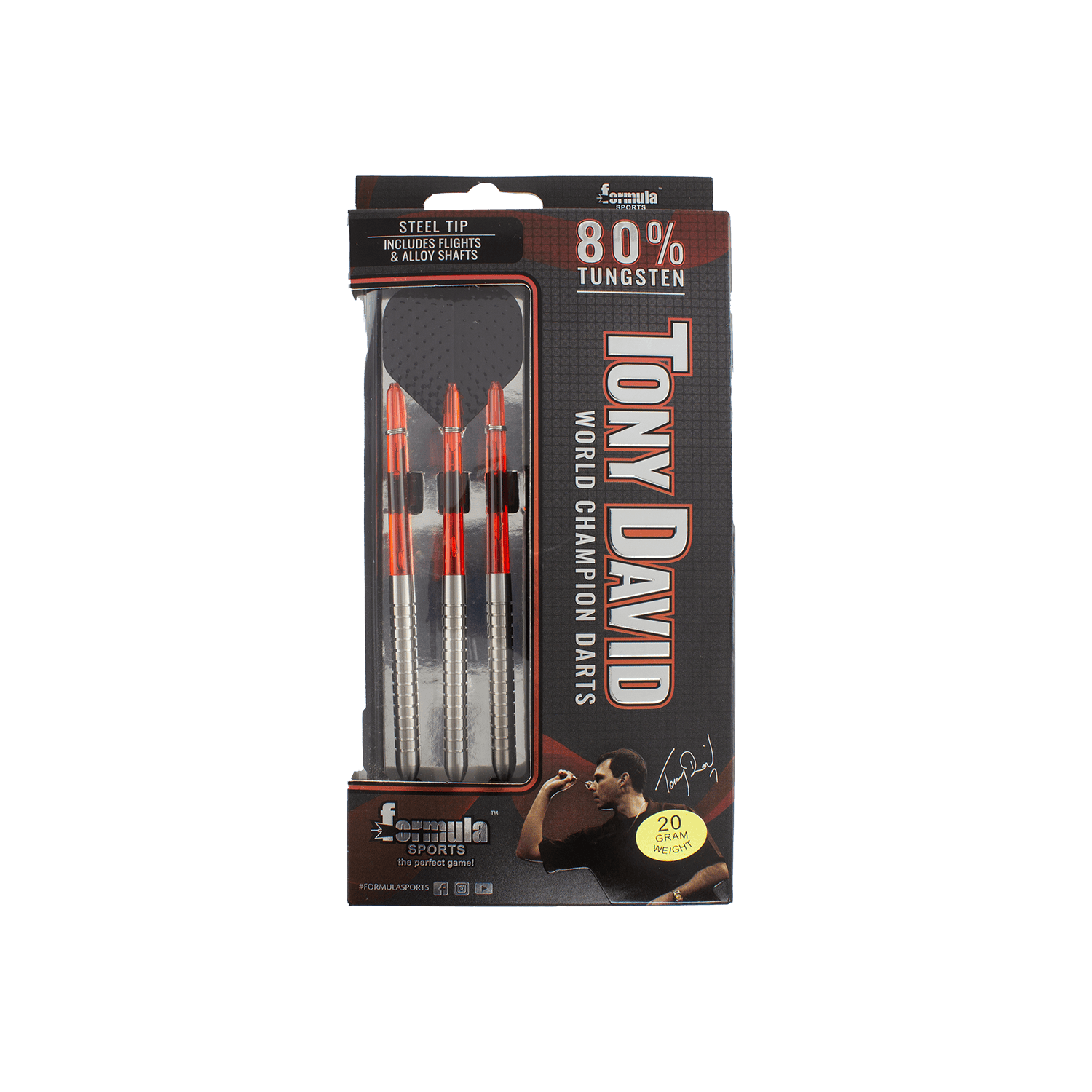 Formula Sports World Champion Tony David Tungsten 80% Dartboard Darts 10 Formula Sports World Champion Tony David Tungsten 80% Dartboard Darts - Image 10