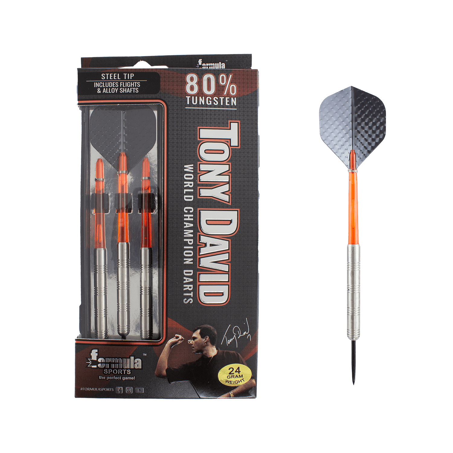 Formula Sports World Champion Tony David Tungsten 80% Dartboard Darts 21 Formula Sports World Champion Tony David Tungsten 80% Dartboard Darts - Image 21