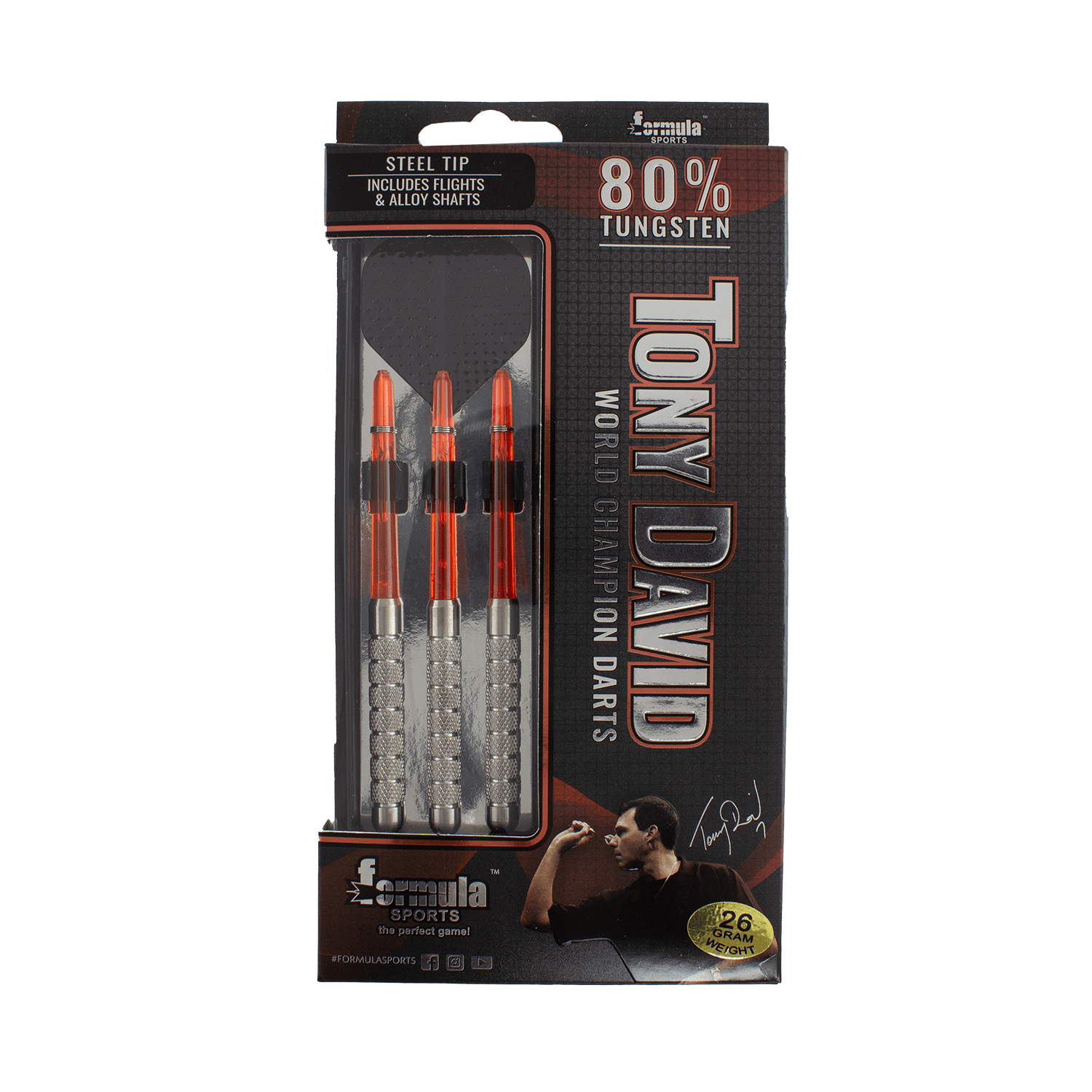 Formula Sports World Champion Tony David Tungsten 80% Dartboard Darts 33 Formula Sports World Champion Tony David Tungsten 80% Dartboard Darts - Image 33