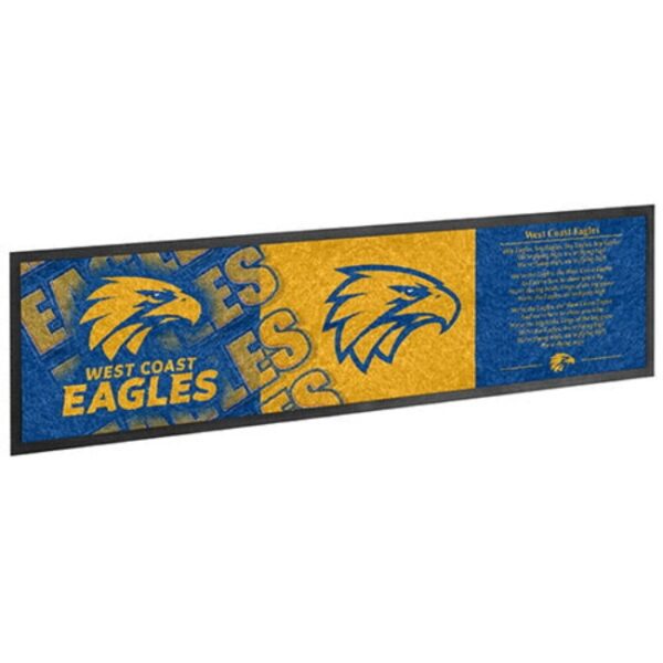 West Coast Eagles AFL Bar Mat Runner