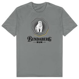 Bundaberg Rum Bundy Bear Men's Charcoal Rosette T-Shirt