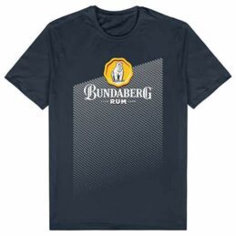 Bundaberg Rum Bundy Bear Mens Rosette Navy T Shirt