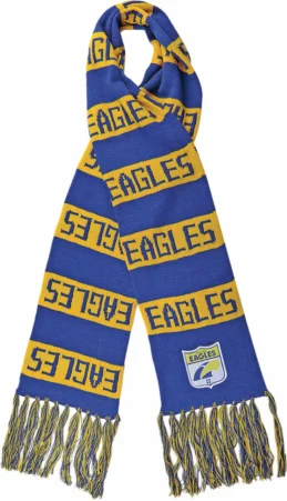 West Coast Eagles AFL Heritage Bar Scarf Warm Winter Neckwear