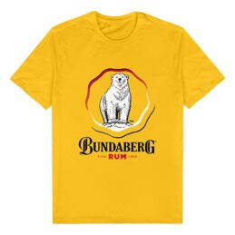 Bundaberg Rum Bundy Bear Yellow Men's Tee T-Shirt
