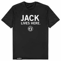 Jack Daniels Jack Lives Here Logo Tee T Shirt