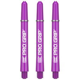 Target Pro Grip Purple Nylon Dart Shafts Stems set 3 Solid Colour
