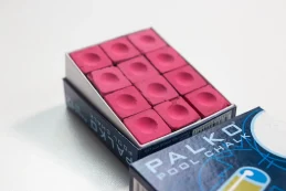 Box of Palko Pool Snooker Billiard Table Cue Chalk Red