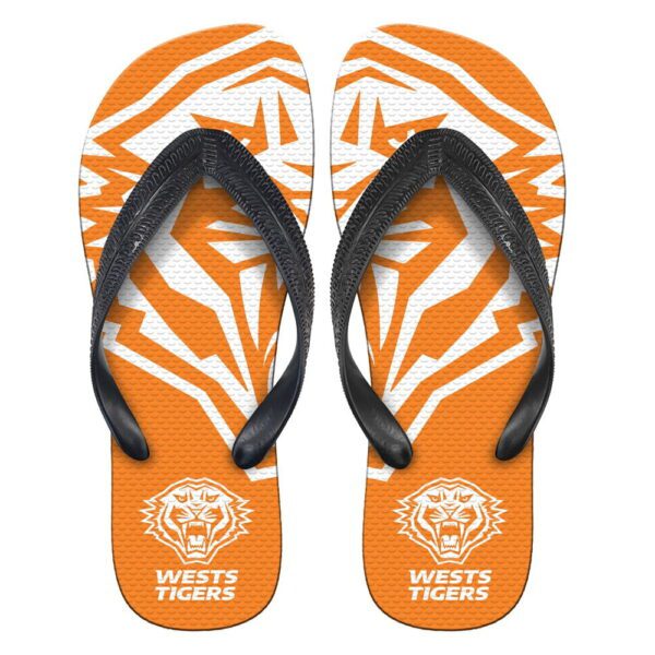 Wests Tigers NRL Thongs Plugger Flip Flops