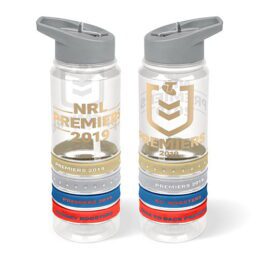 Sydney Roosters 2019 Premiers Premiership NRL Tritan Drink Bottle with Wrist bands