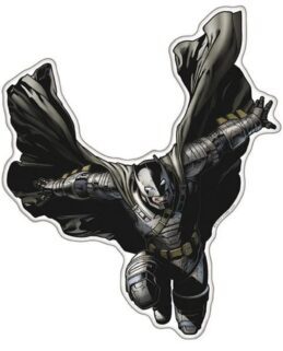 Batman v Superman Armor Batman Character Domed Logo Automotive Sticker Emblem
