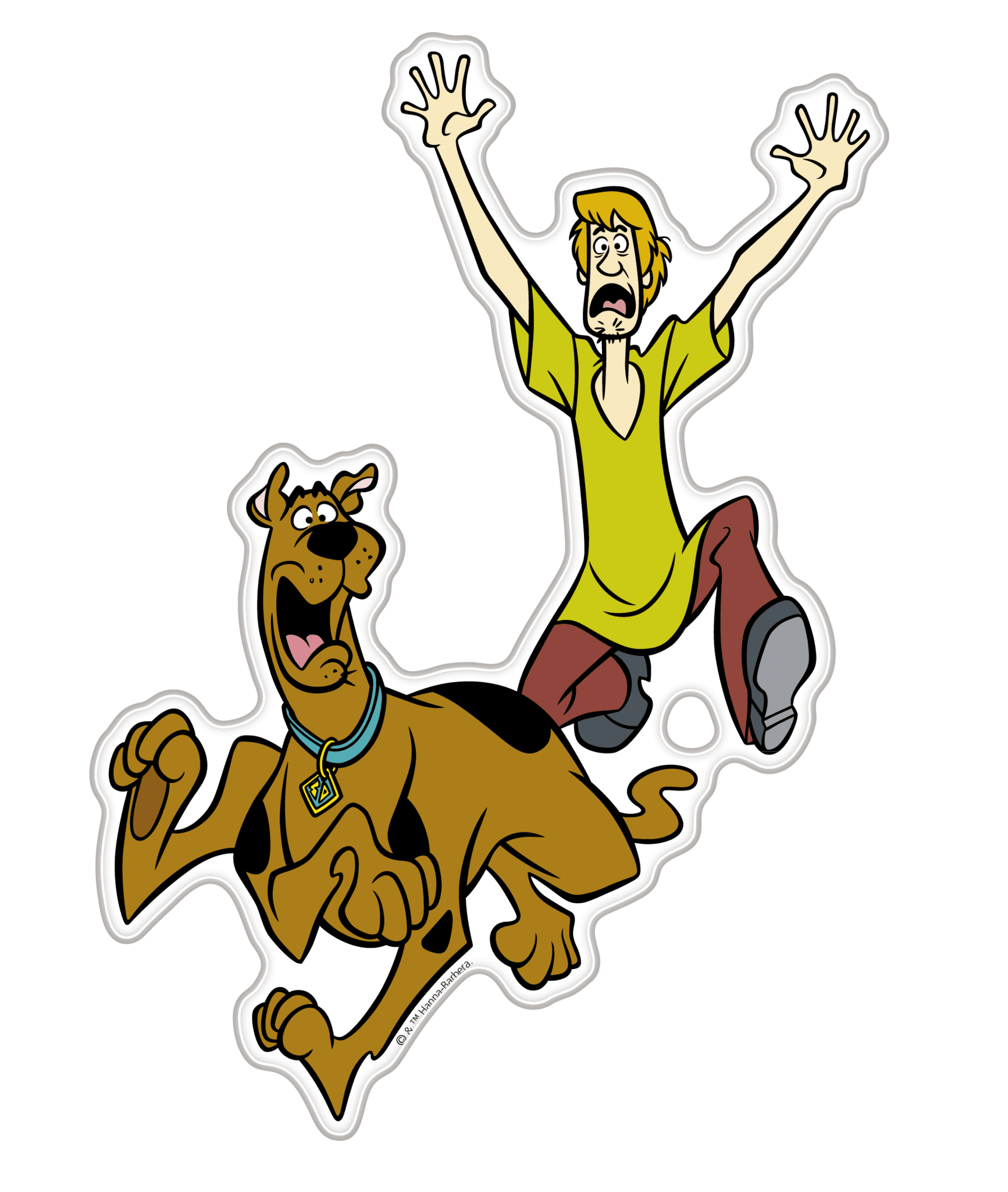 Scooby-Doo and Shaggy Running Character Decal Car Decal – Iconic Collector Emblem