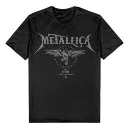 METALLICA Band San Fran Skull Black T Shirt