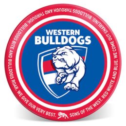 Western Bulldogs AFL 20cm Melamine Dinner Plate