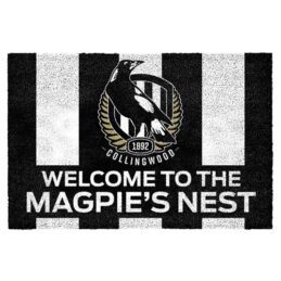 Collingwood Magpies AFL Doormat for Home Man Cave Bar BBQ