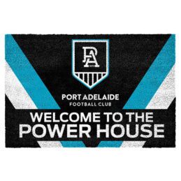 Adelaide Port Power AFL Doormat for Home Man Cave Bar BBQ