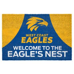 West Coast Eagles AFL Doormat for Home Man Cave Bar BBQ