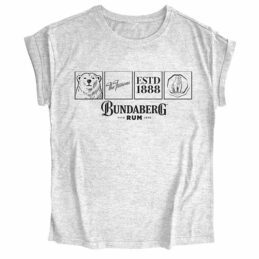 Bundaberg Rum Bundy Bear LADIES The Famous Grey Marl Tank Top Tee T-Shirt