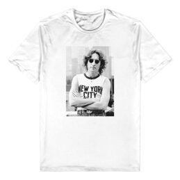 John Lennon Photographic White T Shirt