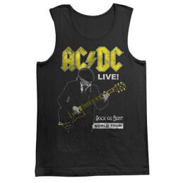 ACDC LIVE ROCK OR BUST Angus Young Guitar T-Shirt Singlet Tank