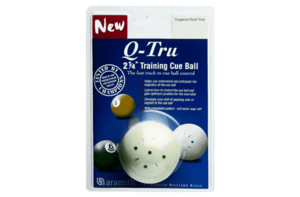 Aramith Q-Tru Training 2 & 1/4" inch Snooker Pool Billiard Cue Ball