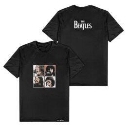 The Beatles Band Album Let It Be Black Tee T-Shirt