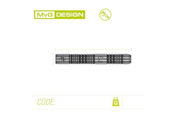 WINMAU MVG Authentic 85% Tungsten Darts Michael Van Gerwen - Image 2