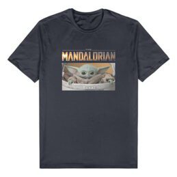 Star Wars The Child Mandalorian Navy Adult Tee T Shirt