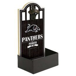 Penrith Panthers NRL Wall Bottle Opener Sign with Catcher