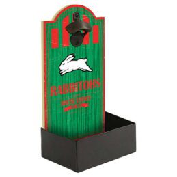 South Sydney Rabbitohs NRL Wall Bottle Opener Sign with Catcher