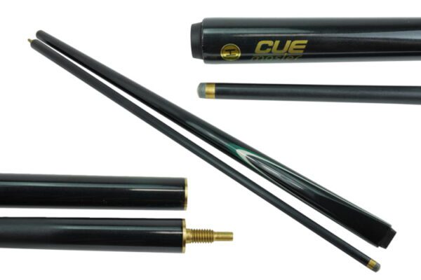 Cuemaster BLACK Metallic Pool Snooker Billiard Cue and Black Cue Case - Image 2