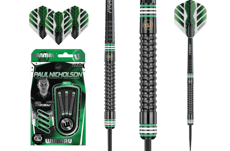 WINMAU Paul Nicholson Hex-Grip Onyx Steel Tip 90% Tungsten Darts 1 WINMAU Paul Nicholson Hex-Grip Onyx Steel Tip 90% Tungsten Darts
