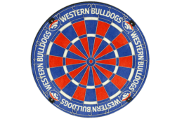 Western Bulldogs AFL Aussie Rules Football Bristle Dart Board