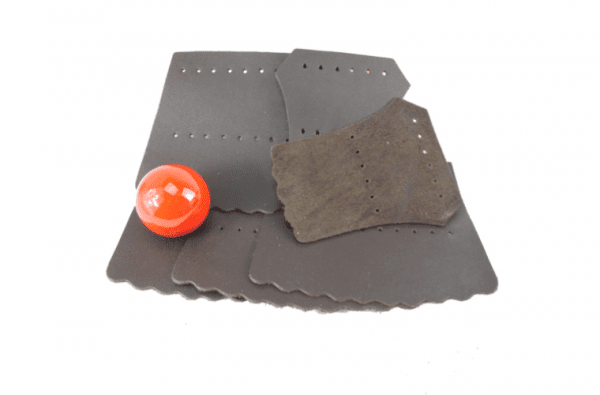 Pool Snooker Billiard Table Pocket Leathers Soft Dark Brown Set of 6 - Image 2