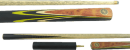 Dufferin HCY3 Pool Snooker Billiard Cue 3/4 Split 2 piece 57 inch with Extension
