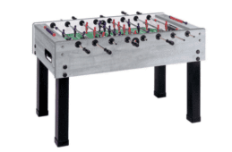 GARLANDO G500 Grey Oak Soccer Foosball Table Man Cave Bar Game