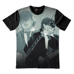 ACDC Sublimated Angus on Guitar T-Shirt