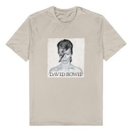 David Bowie Ziggy Stardust Beige Tee T-Shirt