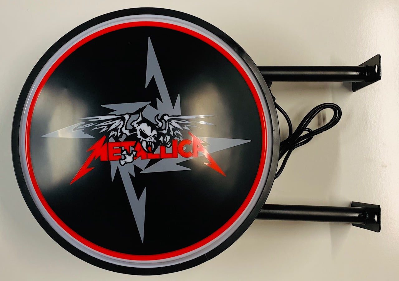 METALLICA Band Bar Lighting Wall Sign Light LED 1 METALLICA Band Bar Lighting Wall Sign Light LED