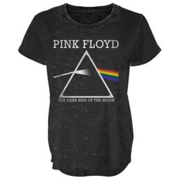 Pink Floyd Dark Side of the Moon Ladies Black Tee T Shirt