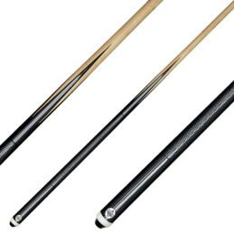 BLACK Wooden Pub Pool Snooker Billiard Cue 36", 48", 54", 57" or 60" inch ONE PIECE Ramin