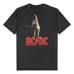 ACDC Stiff Upper Lip Pose Black Tee T-Shirt