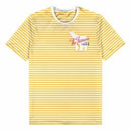 Bundaberg Rum Bundy Bear The Famous Yellow Striped Tee T-Shirt